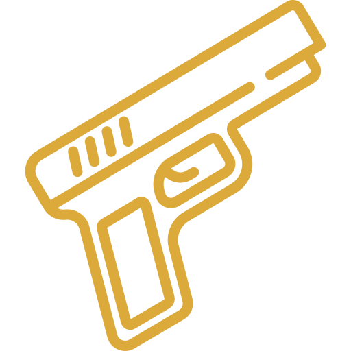 gun Armed security services icon