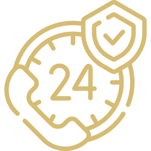 24-hour security services icon