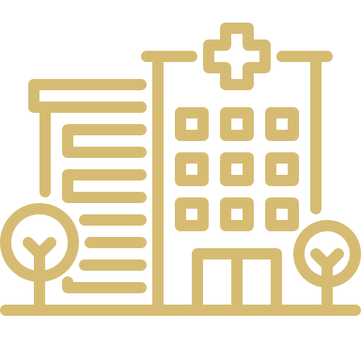 Healthcare facility security icon