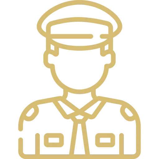 Unarmed security guard icon